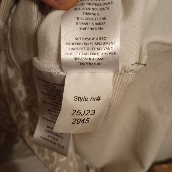 NARCISO RODRIGUEZ Designer Bodycon  Animal Print Dress  Beige White New Sz 44/8 - Picture 16 of 16